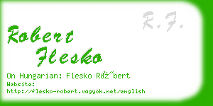 robert flesko business card